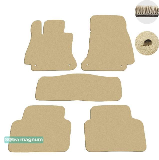 Sotra 08797-MG20-BEIGE Interior mats Sotra two-layer beige for Mercedes E-class (2017-), set 08797MG20BEIGE