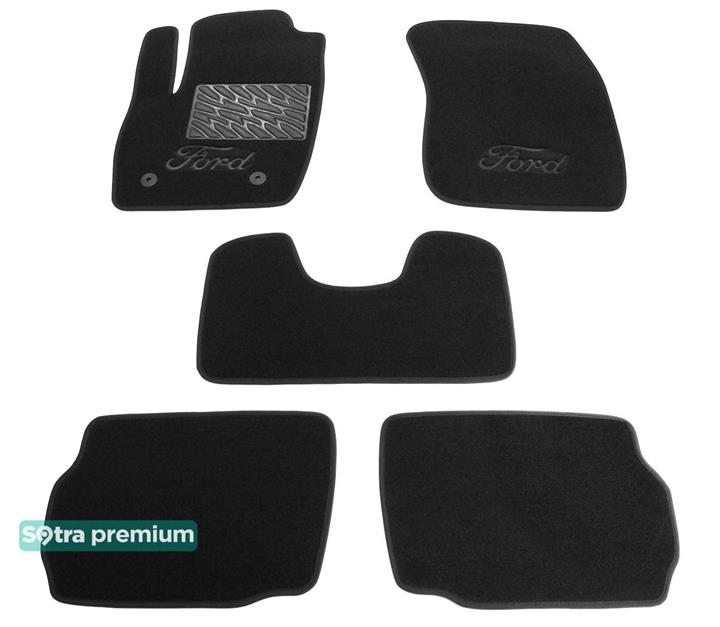Sotra 08800-CH-BLACK Interior mats Sotra two-layer black for Ford Mondeo (2014-), set 08800CHBLACK
