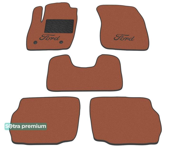Sotra 08800-CH-TERRA Interior mats Sotra two-layer terracotta for Ford Mondeo (2014-), set 08800CHTERRA