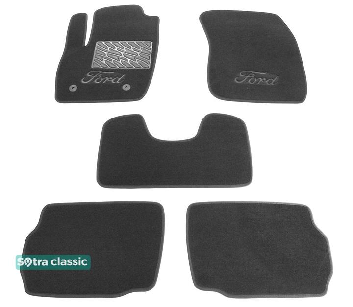 Sotra 08800-GD-GREY Interior mats Sotra two-layer gray for Ford Mondeo (2014-), set 08800GDGREY
