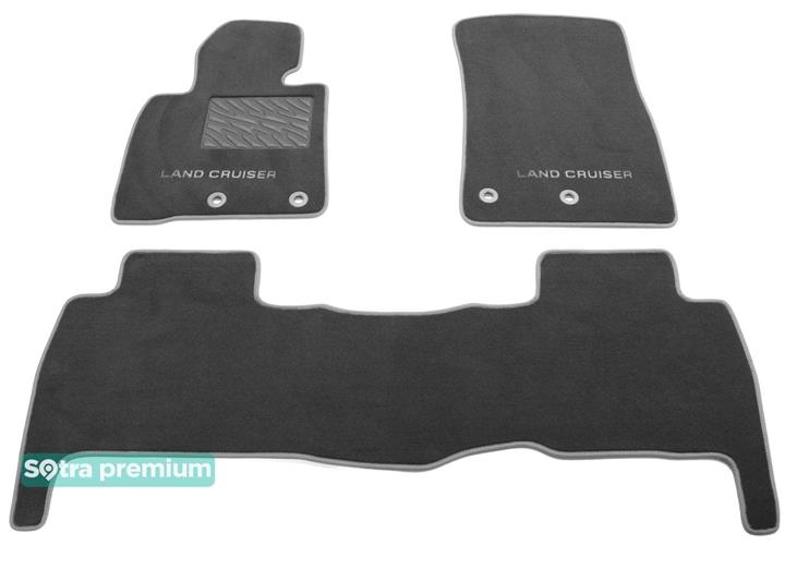 Sotra 08801-CH-GREY Interior mats Sotra two-layer gray for Toyota Land cruiser (2016-), set 08801CHGREY