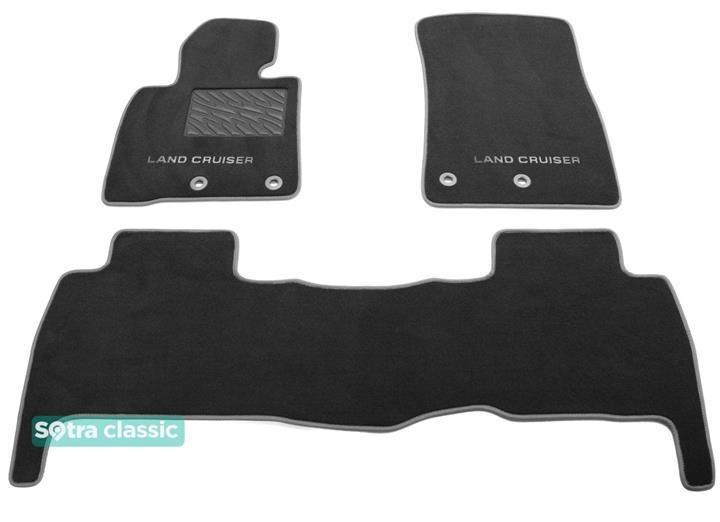 Sotra 08801-GD-GREY Interior mats Sotra two-layer gray for Toyota Land cruiser (2016-), set 08801GDGREY