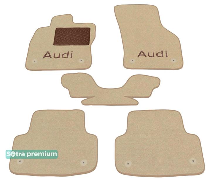 Sotra 08804-CH-BEIGE Interior mats Sotra two-layer beige for Audi A3 (2011-), set 08804CHBEIGE
