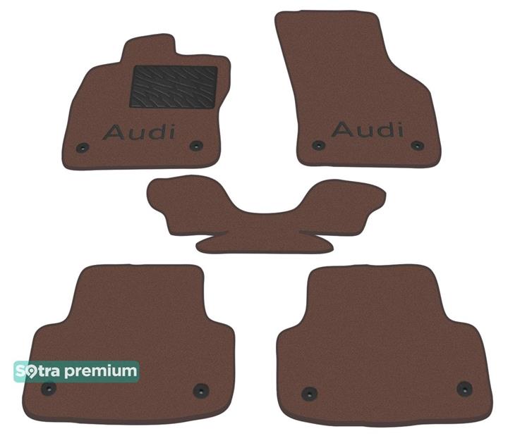 Sotra 08804-CH-CHOCO Interior mats Sotra two-layer brown for Audi A3 (2011-), set 08804CHCHOCO