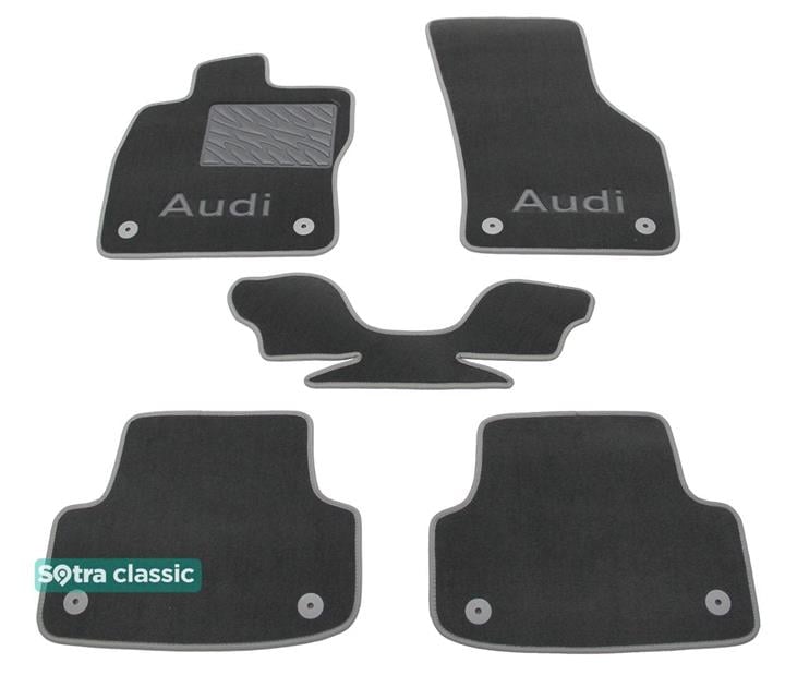 Sotra 08804-GD-GREY Interior mats Sotra two-layer gray for Audi A3 (2011-), set 08804GDGREY
