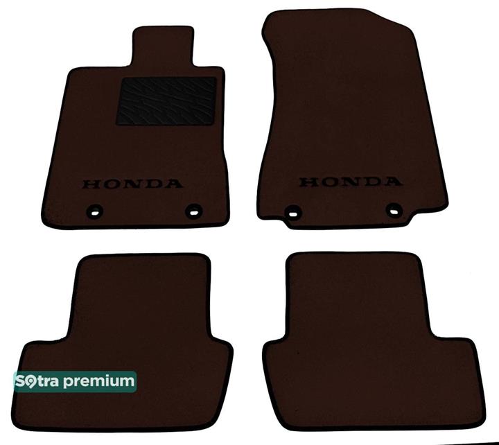 Sotra 08805-CH-CHOCO Interior mats Sotra two-layer brown for Honda Legend (2008-2012), set 08805CHCHOCO