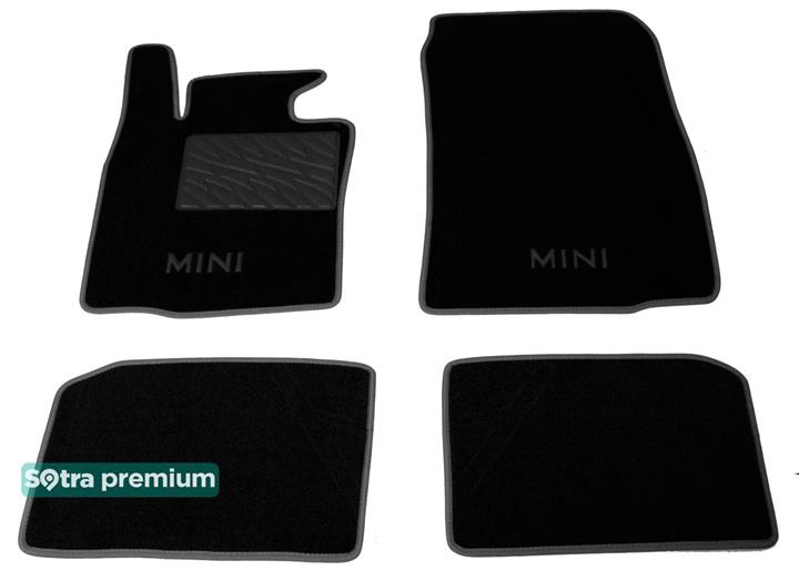 Sotra 08806-CH-BLACK Interior mats Sotra two-layer black for BMW Countryman (2010-2016), set 08806CHBLACK