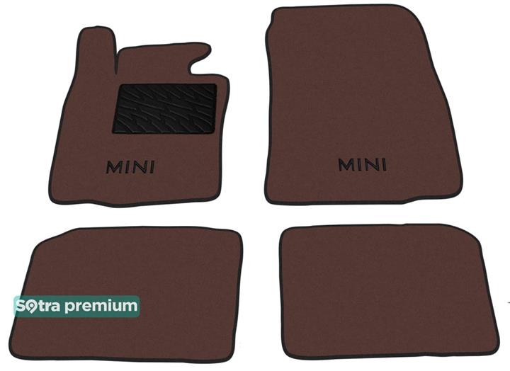 Sotra 08806-CH-CHOCO Interior mats Sotra two-layer brown for BMW Countryman (2010-2016), set 08806CHCHOCO
