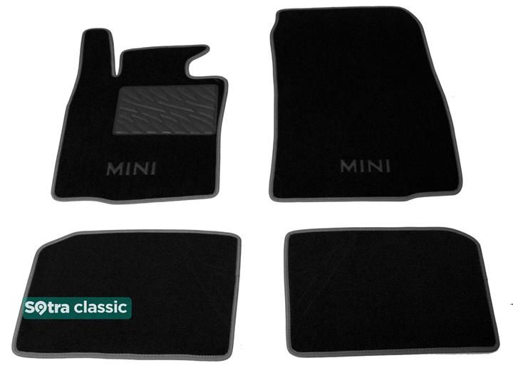 Sotra 08806-GD-BLACK Interior mats Sotra two-layer black for BMW Countryman (2010-2016), set 08806GDBLACK