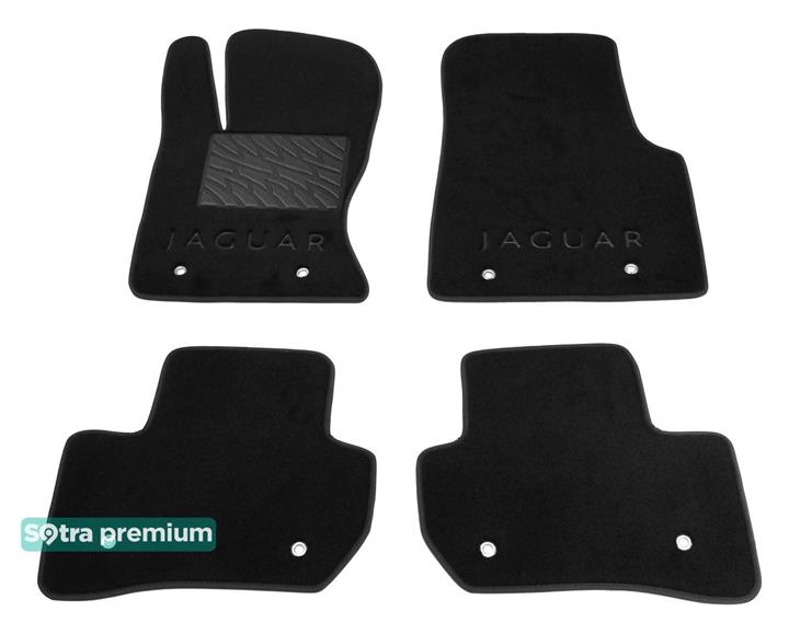 Sotra 08807-CH-BLACK Interior mats Sotra two-layer black for Jaguar F-pace (2016-), set 08807CHBLACK