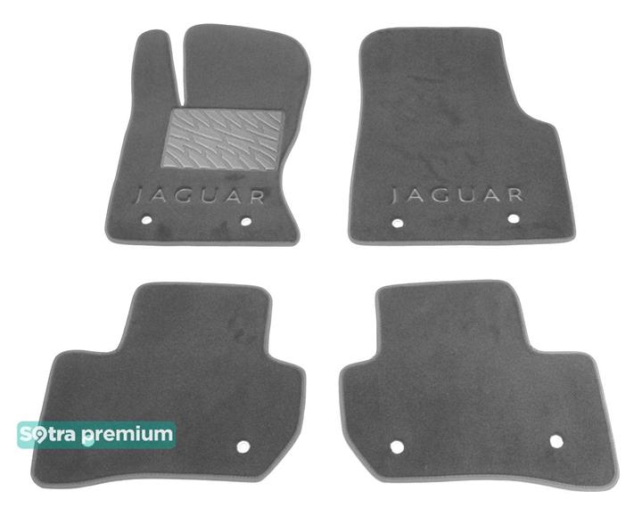 Sotra 08807-CH-GREY Interior mats Sotra two-layer gray for Jaguar F-pace (2016-), set 08807CHGREY