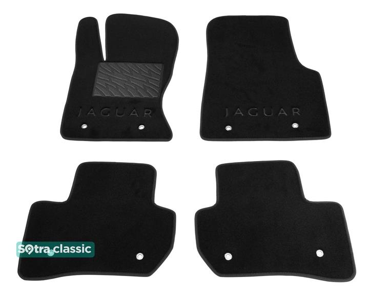 Sotra 08807-GD-BLACK Interior mats Sotra two-layer black for Jaguar F-pace (2016-), set 08807GDBLACK