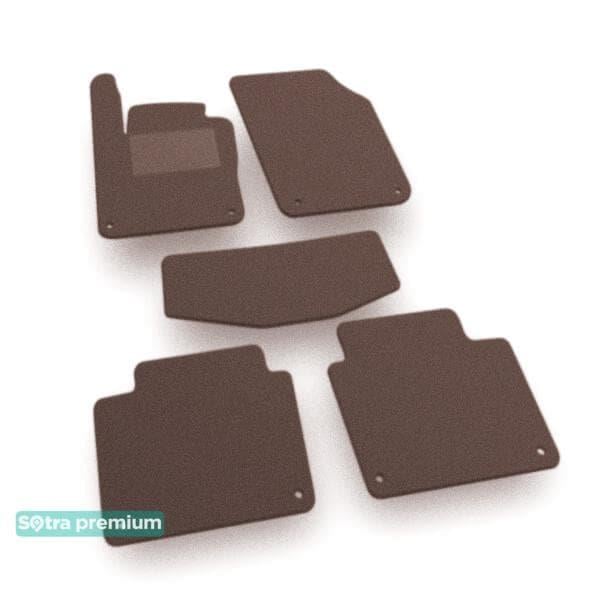 Sotra 08825-CH-CHOCO Interior mats Sotra two-layer brown for Volvo V90 (2016-), set 08825CHCHOCO