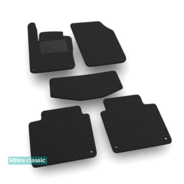 Sotra 08825-GD-BLACK Interior mats Sotra two-layer black for Volvo V90 (2016-), set 08825GDBLACK