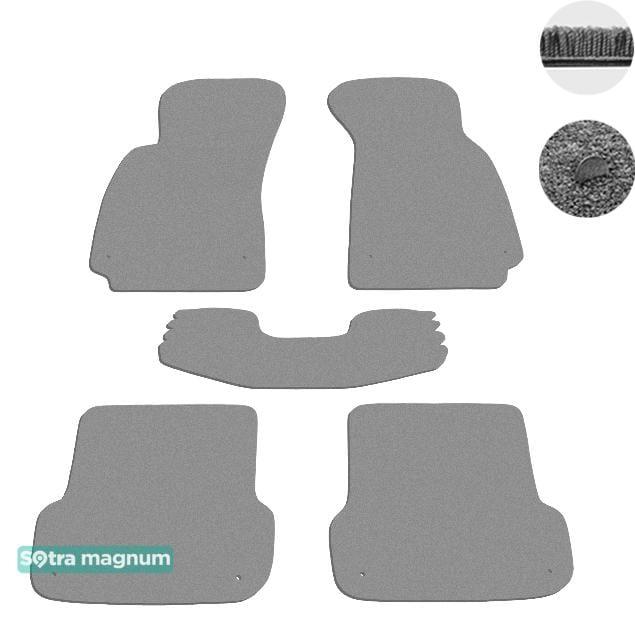 Sotra 00768-6-MG20-GREY Interior mats Sotra two-layer gray for Seat Exeo (2008-2013), set 007686MG20GREY