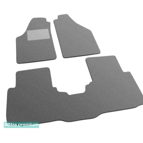 Sotra 07211-6-CH-GREY Interior mats Sotra two-layer gray for Fiat Idea (2004-2012), set 072116CHGREY