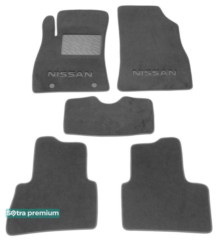 Sotra 07263-6-CH-GREY Interior mats Sotra two-layer gray for Nissan Juke (2014-), set 072636CHGREY