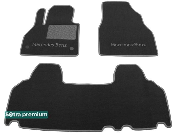 Sotra 07278-6-CH-GREY Interior mats Sotra two-layer gray for Mercedes Citan (2012-), set 072786CHGREY