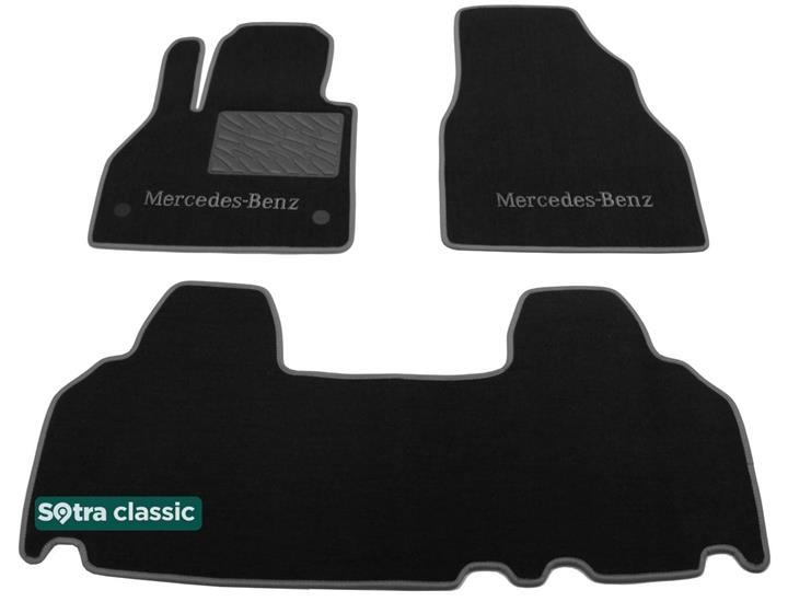 Sotra 07278-6-GD-GREY Interior mats Sotra two-layer gray for Mercedes Citan (2012-), set 072786GDGREY