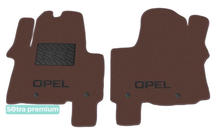 Sotra 08746-6-CH-CHOCO Interior mats Sotra two-layer brown for Opel Vivaro (2014-), set 087466CHCHOCO