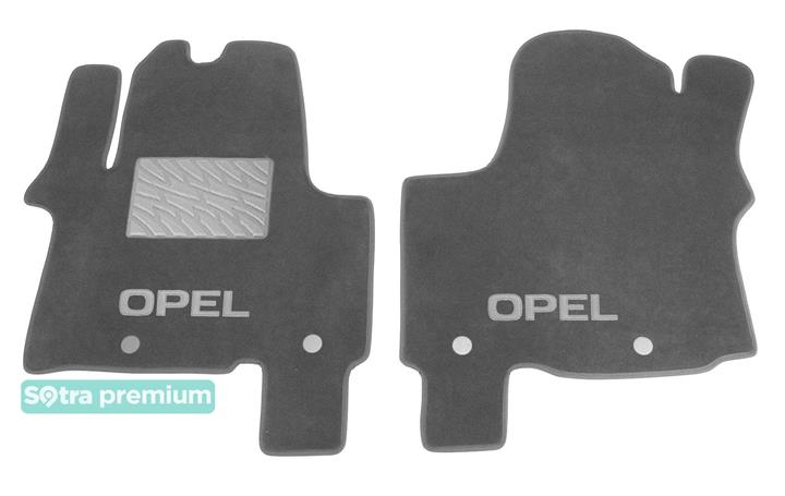 Sotra 08746-6-CH-GREY Interior mats Sotra two-layer gray for Opel Vivaro (2014-), set 087466CHGREY