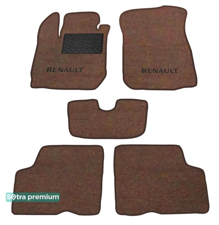 Sotra 08702-CH-CHOCO Interior mats Sotra two-layer brown for Renault Duster (2014-2017) 08702CHCHOCO