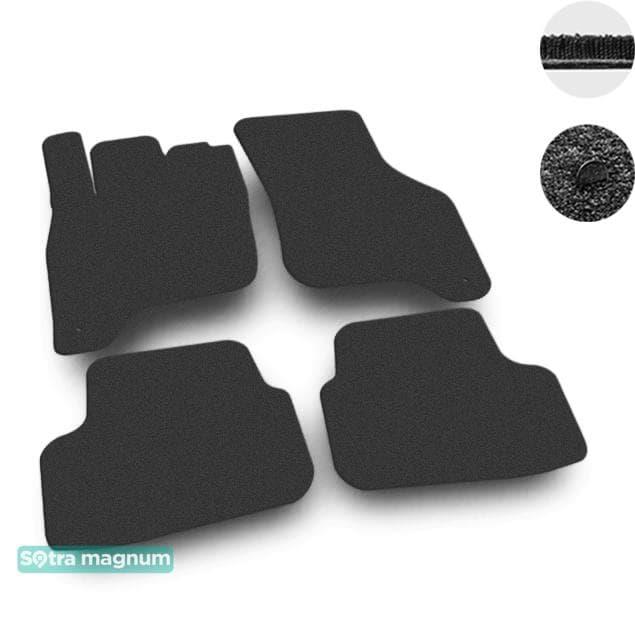 Sotra 08772-MG15-BLACK Interior mats Sotra two-layer black for Volkswagen e-golf (2014-) 08772MG15BLACK