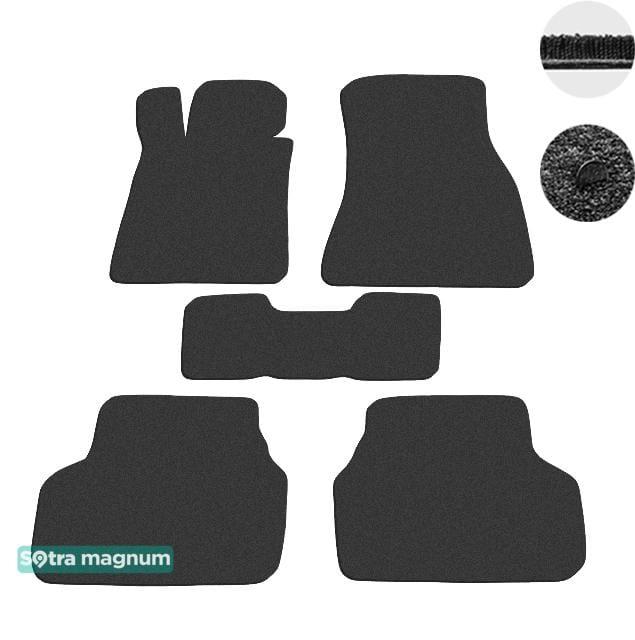 Sotra 08777-MG15-BLACK The carpets of the Sotra interior are two-layer Magnum black for BMW 5-series (G30; G31; F90) 2017-, set 08777MG15BLACK
