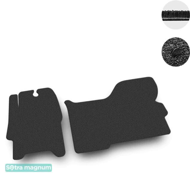 Sotra 08788-MG15-BLACK Interior mats Sotra two-layer black for Iveco Daily (2014-) 08788MG15BLACK