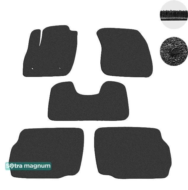 Sotra 08800-MG15-BLACK Interior mats Sotra two-layer black for Ford Mondeo (2014-) 08800MG15BLACK