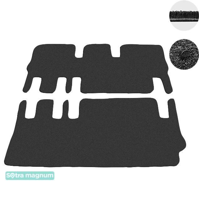 Sotra 07397-5-MG15-BLACK Interior mats Sotra two-layer black for Volkswagen Transporter (2011-2015) 073975MG15BLACK