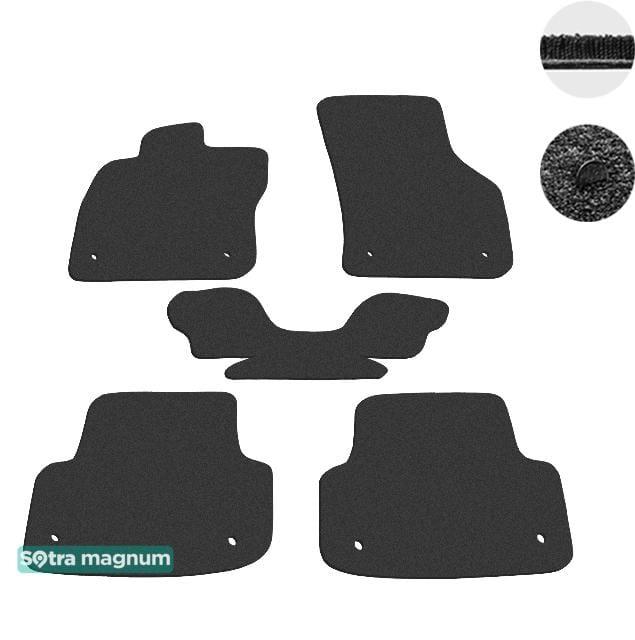 Sotra 08804-MG15-BLACK Interior mats Sotra two-layer black for Audi A3 (2011-) 08804MG15BLACK