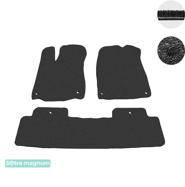 Sotra 08689-6-MG15-BLACK Interior mats Sotra two-layer black for Acura Mdx (2014-) 086896MG15BLACK