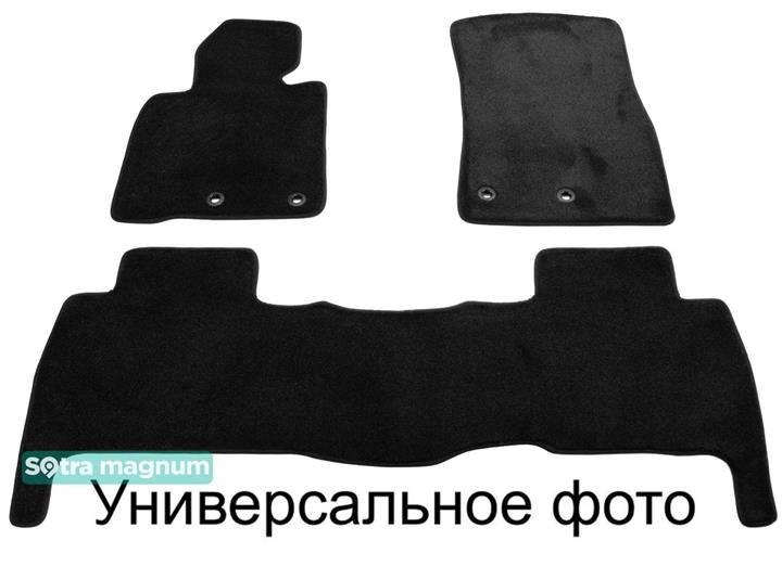 Sotra 08767-6-MG15-BLACK Interior mats Sotra two-layer black for Dacia Logan (2012-) 087676MG15BLACK