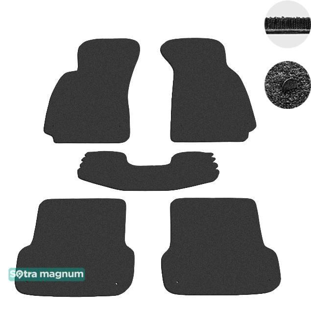 Sotra 00768-6-MG15-BLACK Interior mats Sotra two-layer black for Seat Exeo (2008-2013) 007686MG15BLACK