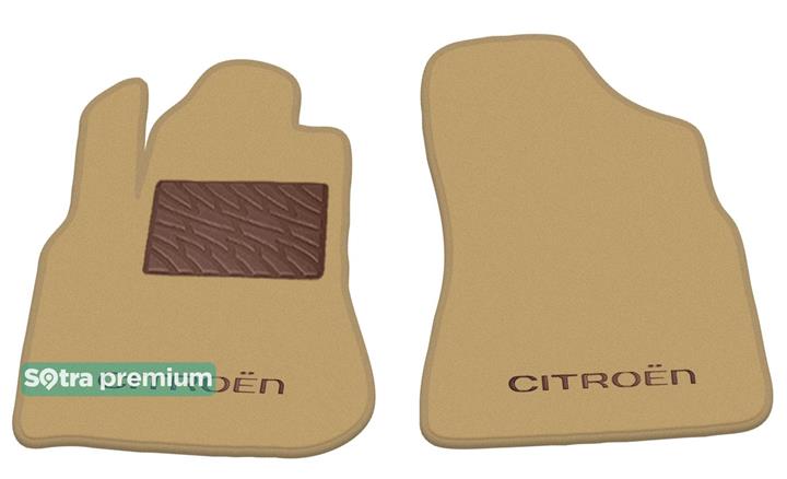 Sotra 07141-6-CH-BEIGE Interior mats Sotra two-layer beige for Citroen Berlingo (2008-2018) 071416CHBEIGE