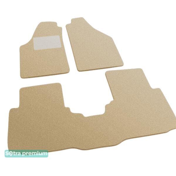 Sotra 07211-6-CH-BEIGE Interior mats Sotra two-layer beige for Fiat Idea (2004-2012) 072116CHBEIGE