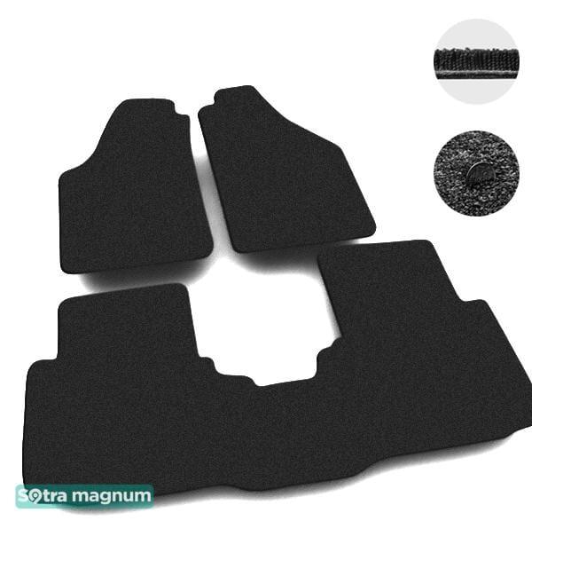 Sotra 07211-6-MG15-BLACK Interior mats Sotra two-layer black for Fiat Idea (2004-2012) 072116MG15BLACK