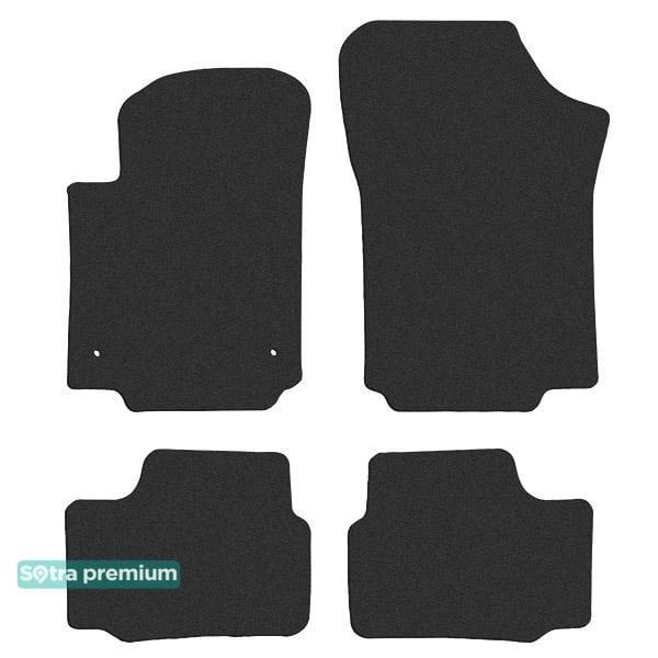 Sotra 90016-CH-BLACK Interior mats Sotra two-layer black for Volkswagen Up! (2012-) 90016CHBLACK