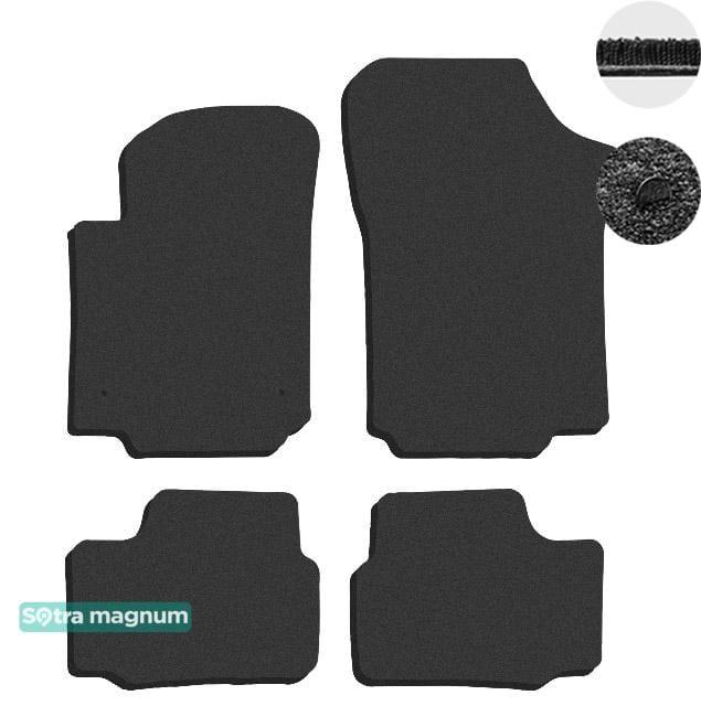 Sotra 90016-MG15-BLACK Interior mats Sotra two-layer black for Volkswagen Up! (2012-) 90016MG15BLACK