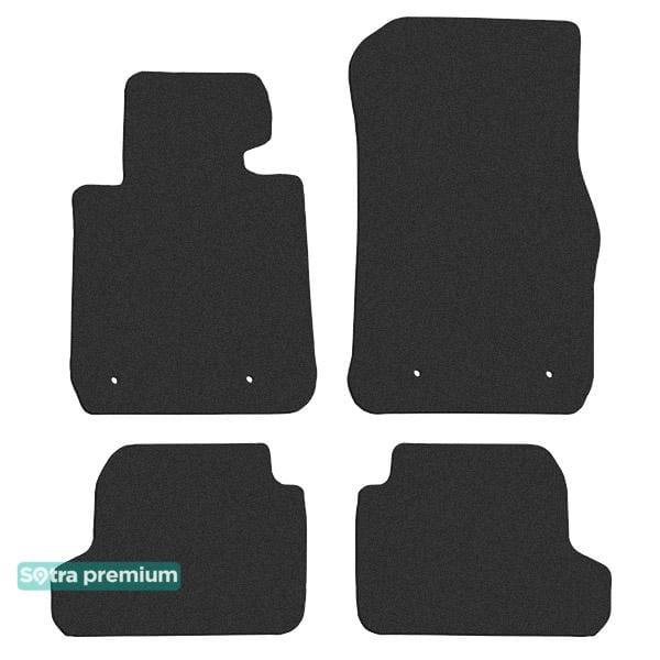 Sotra 90019-CH-BLACK Interior mats Sotra two-layer black for BMW 2-series (2014-) 90019CHBLACK