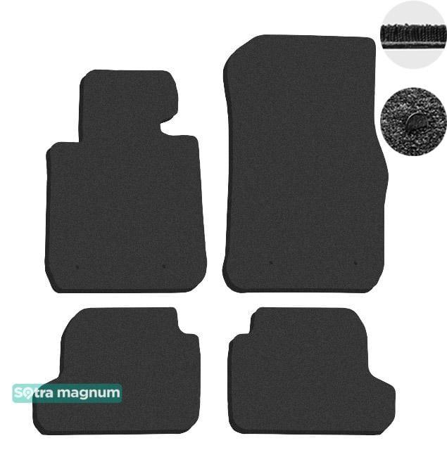 Sotra 90019-MG15-BLACK Interior mats Sotra two-layer black for BMW 2-series (2014-) 90019MG15BLACK
