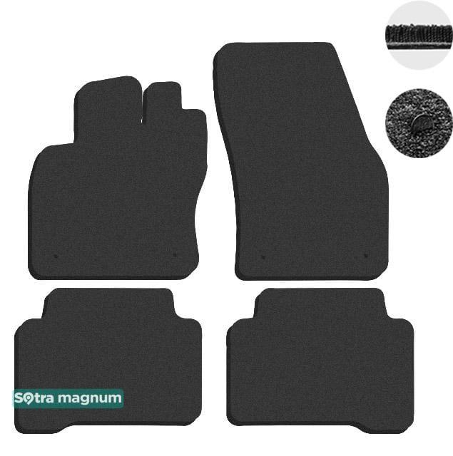 Sotra 90051-MG15-BLACK Interior mats Sotra two-layer black for Volkswagen Touran (2015-) 90051MG15BLACK