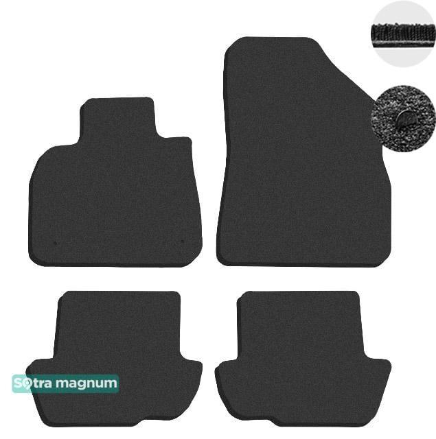 Sotra 90052-MG15-BLACK Interior mats Sotra two-layer black for Citroen Ds5 (2011-) 90052MG15BLACK