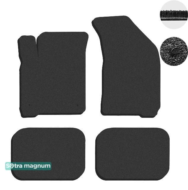 Sotra 90053-MG15-BLACK Interior mats Sotra two-layer black for Fiat Freemont (2012-) 90053MG15BLACK