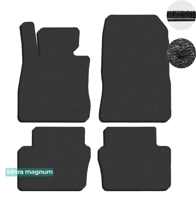 Sotra 90054-MG15-BLACK Interior mats Sotra two-layer black for Mazda 2 (2014-) 90054MG15BLACK