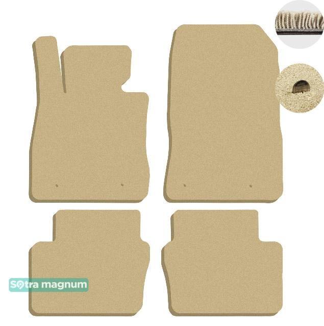Sotra 90054-MG20-BEIGE Interior mats Sotra two-layer beige for Mazda 2 (2014-) 90054MG20BEIGE