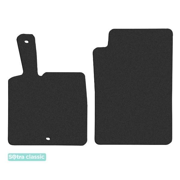 Sotra 90056-GD-BLACK Interior mats Sotra two-layer black for Smart Fortwo (2007-2014) 90056GDBLACK