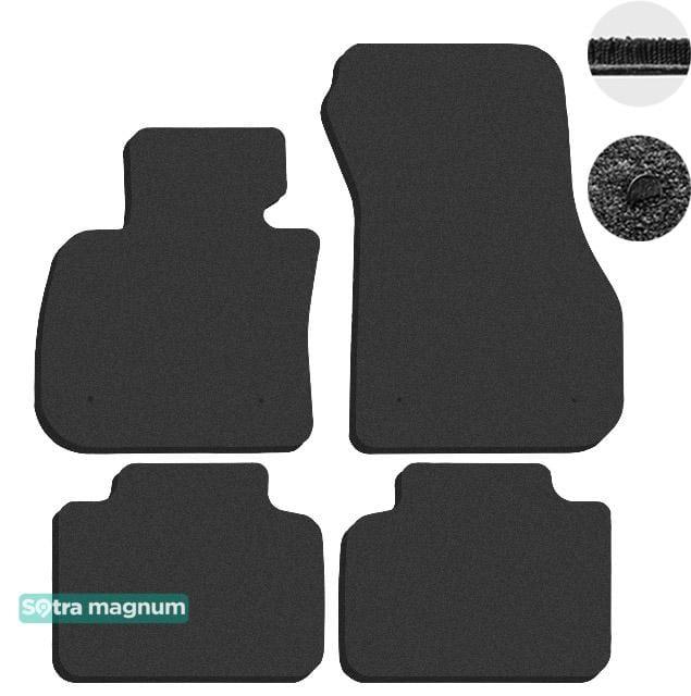 Sotra 90057-MG15-BLACK Interior mats Sotra two-layer black for BMW 2-series active tourer (2014-) 90057MG15BLACK