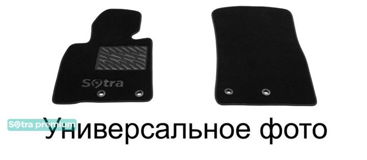 Sotra 06855-7-CH-BLACK Interior mats Sotra two-layer black for Fiat Scudo (2007-2016) 068557CHBLACK